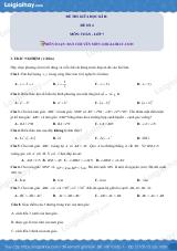 Đề thi giữa kì 2 Toán 7 - Đề số 4 - Chân trời sáng tạo